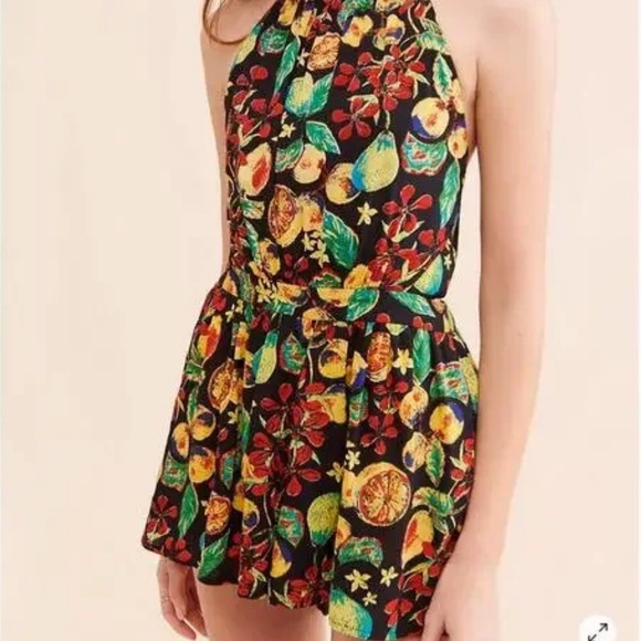 Free People Coral Tides Fruit Romper - Picture 1 of 3